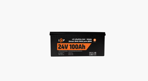 Аккумулятор литиевый для ИБП LP LiFePO4 24V (25,6V) - 100 Ah (2560Wh) (Smart BMS 100А) с BT пластик (20200) Аккумулятор литиевый для ИБП LP LiFePO4 24V (25,6V) - 100 Ah (2560Wh) (Smart BMS 100А) с BT пластик (20200)